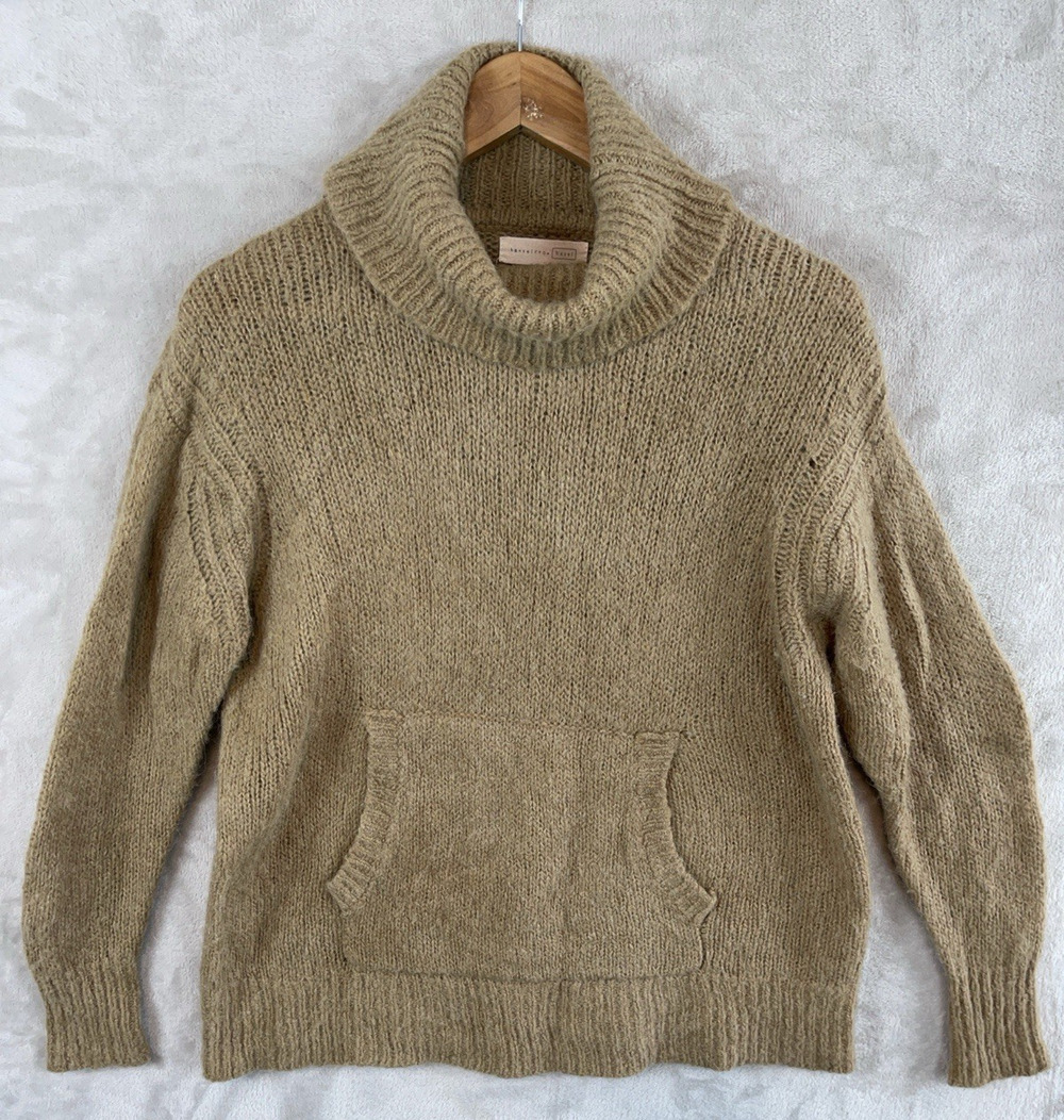Hansel From Basel Alpaca Wool Rigby Cowl Sweater Size 1 Pebble Color Poetcore